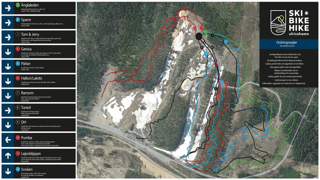 Ski Bike Hike ruter